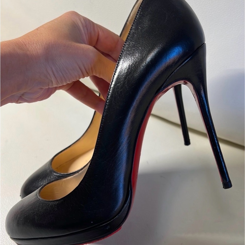 Christian Louboutin Black and Red Heels
